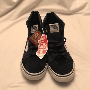 Vans Classic Slims Navy with Suede Toes